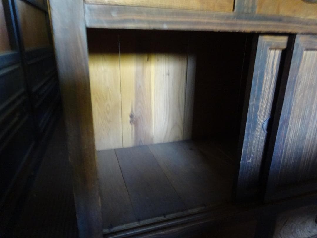 mold★最終値 水屋　食器棚　アンティーク　古民家蔵出し　箪笥　古い家具