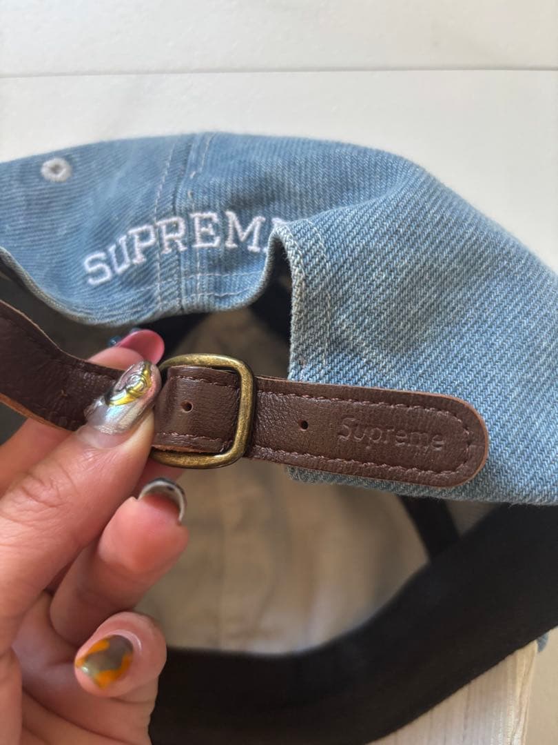 帽子 Supreme 2-Tone SLogo 6-Panel WashedDenim