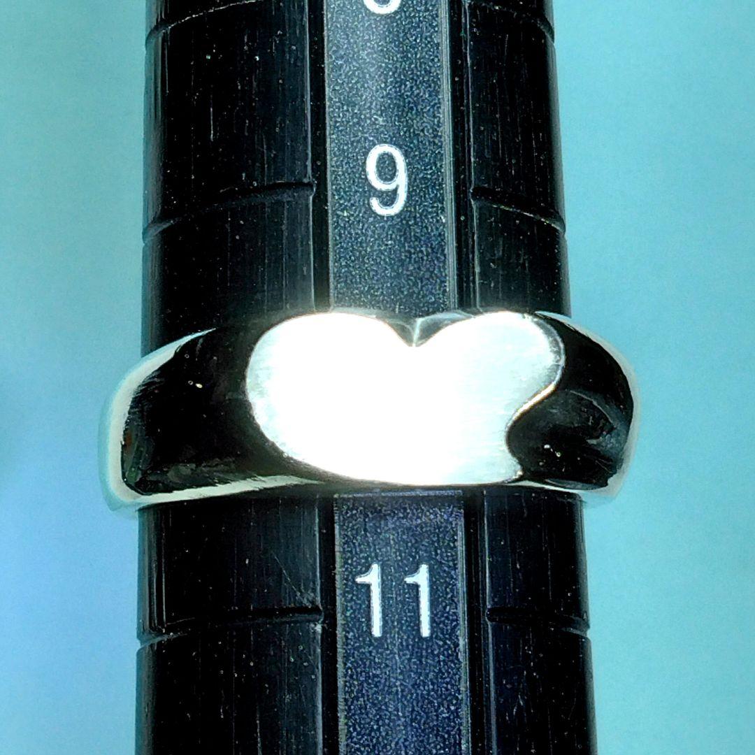 ティファニーカーブドハートリング　10号　新品仕上げ　ほぼ無傷未使用に近い