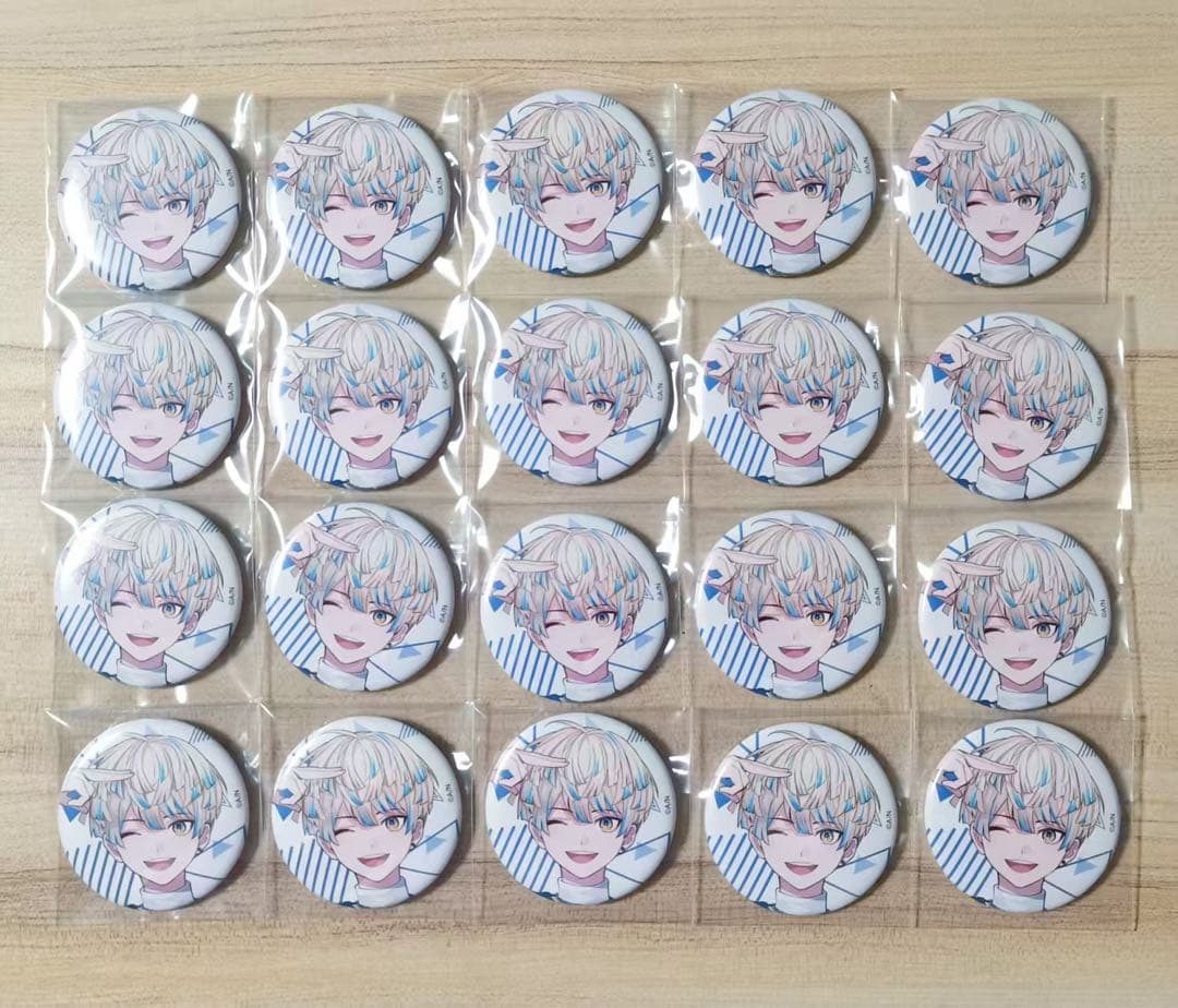 にじさんじ にじフェス 緋八マナ 缶バッジ ブルー fes