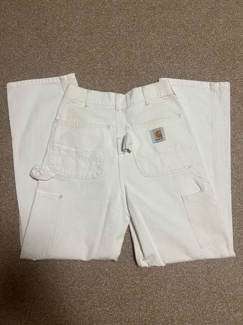 Carhartt ホワイト カーゴパンツ