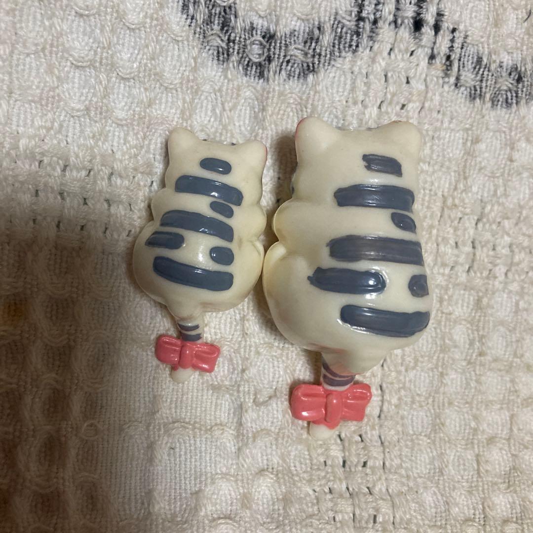 昭和レトロ　ヴィンテージ 猫　引っ掛けマスコット　 撮影＆確認のため開封した