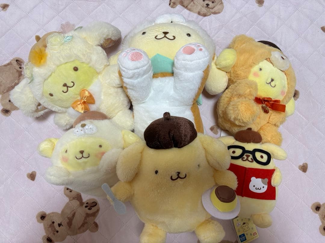 ポムポムプリンぬいぐるみ6点セット