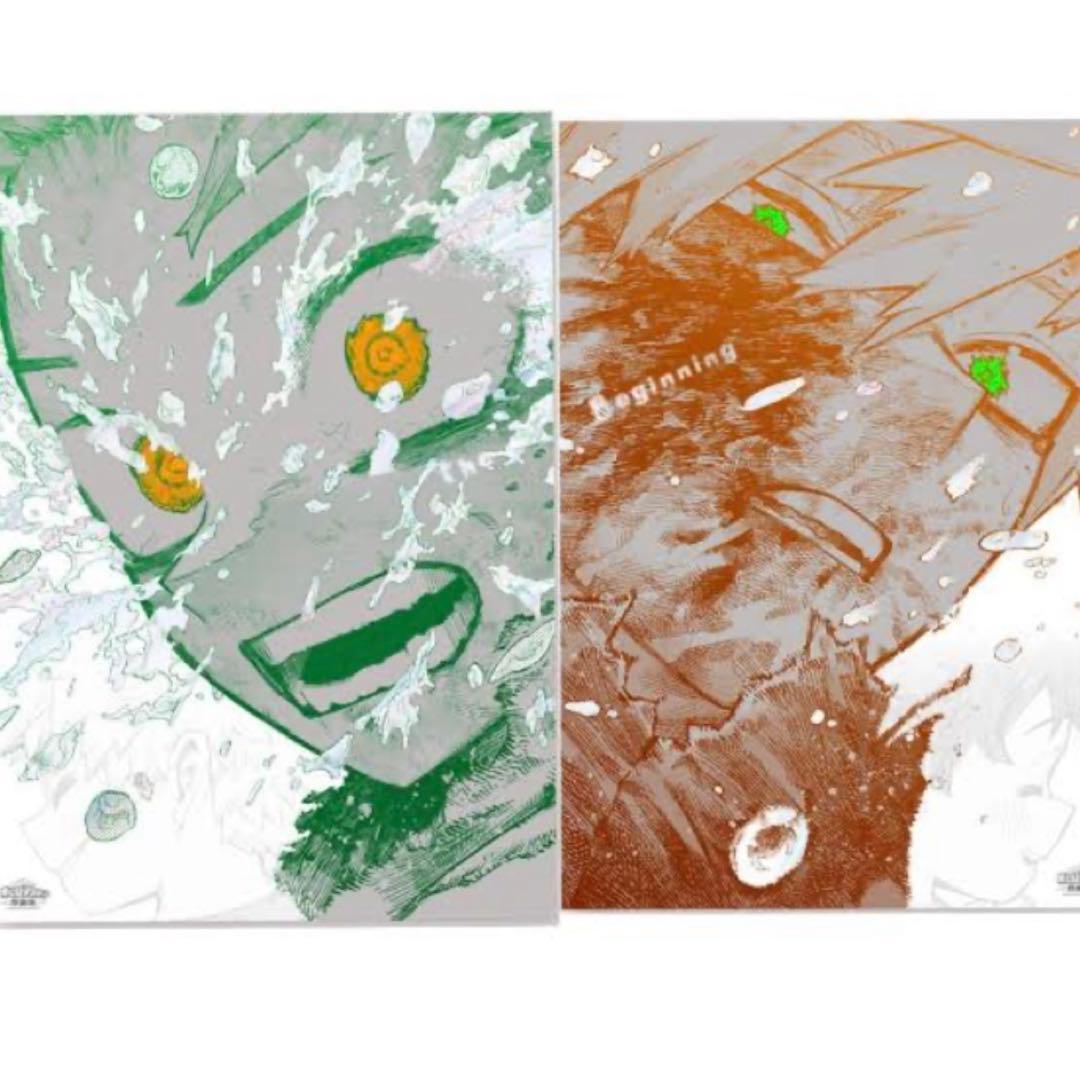 ヒロアカ展　ヒロアカ原画展　爆豪勝己　緑谷出久 ポスター