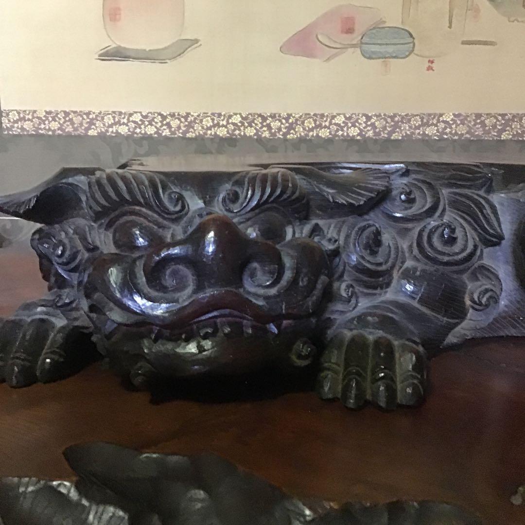 置物台　幕末〜明治　欅材　富豪床ノ間　傳立川和四郎富種