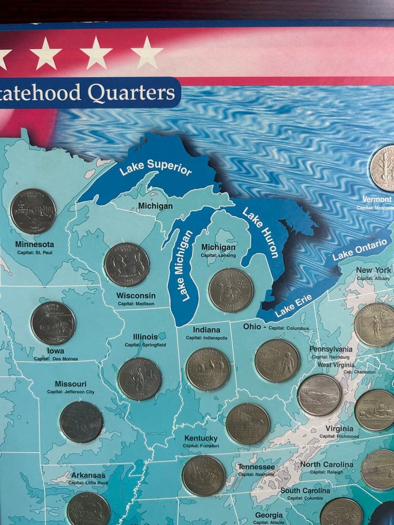 25セントクォーター50州記念アルバムコレクション