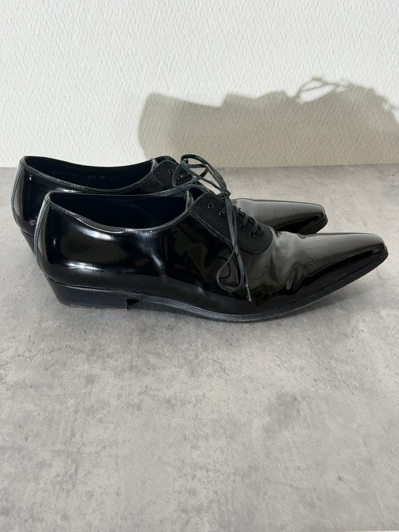 ディオールオム エディ期 パテントレザー レザーシューズ