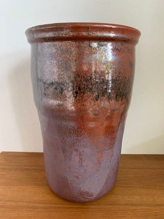 丹波立杭焼き　傘立て　花瓶