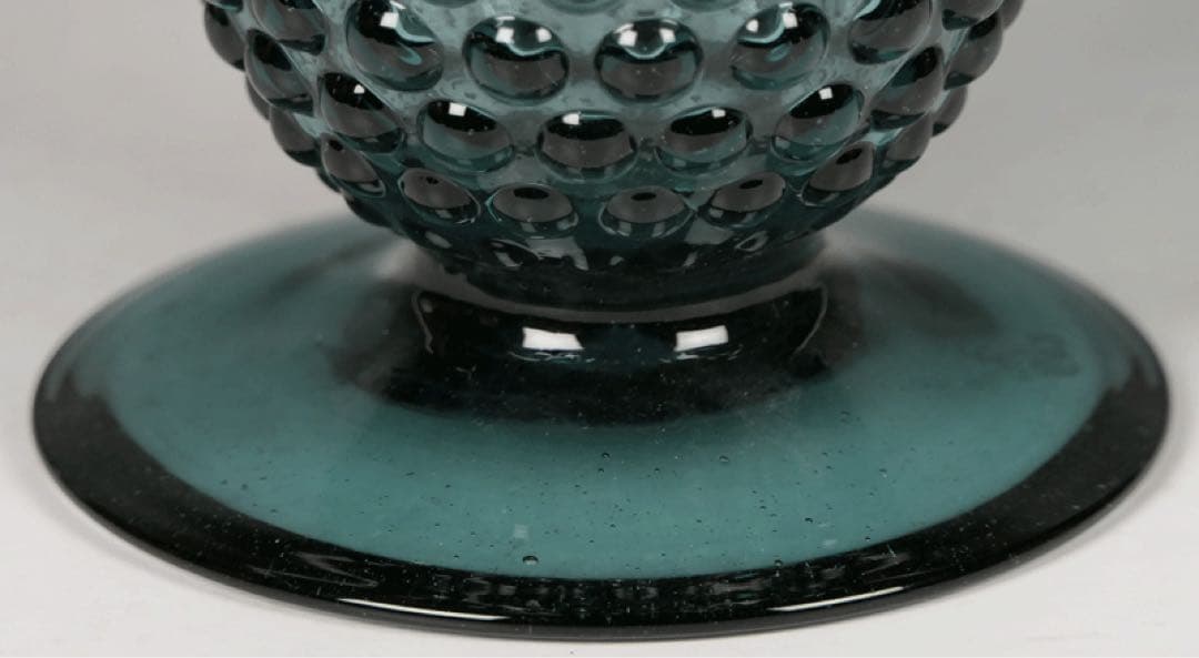 ★ 【ヴァルトグラス あられ文様　ゴブレット】 ワイングラス　ドイツ民藝硝子