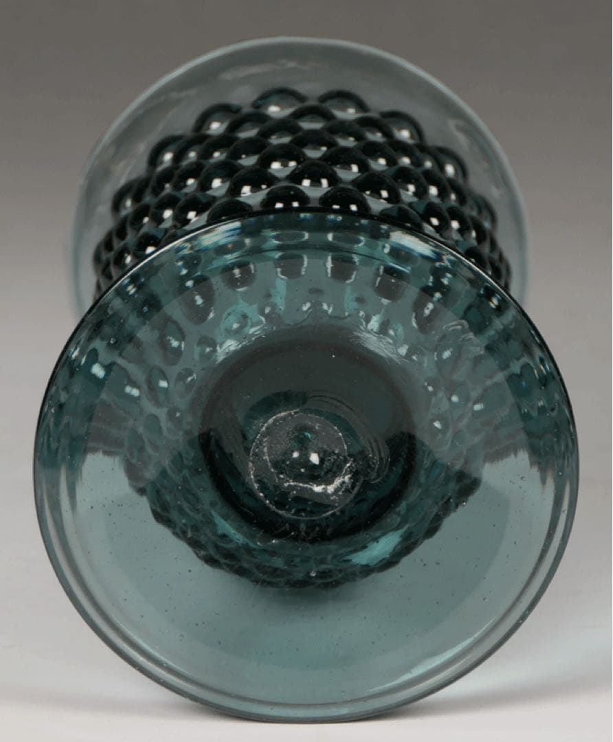 ★ 【ヴァルトグラス あられ文様　ゴブレット】 ワイングラス　ドイツ民藝硝子