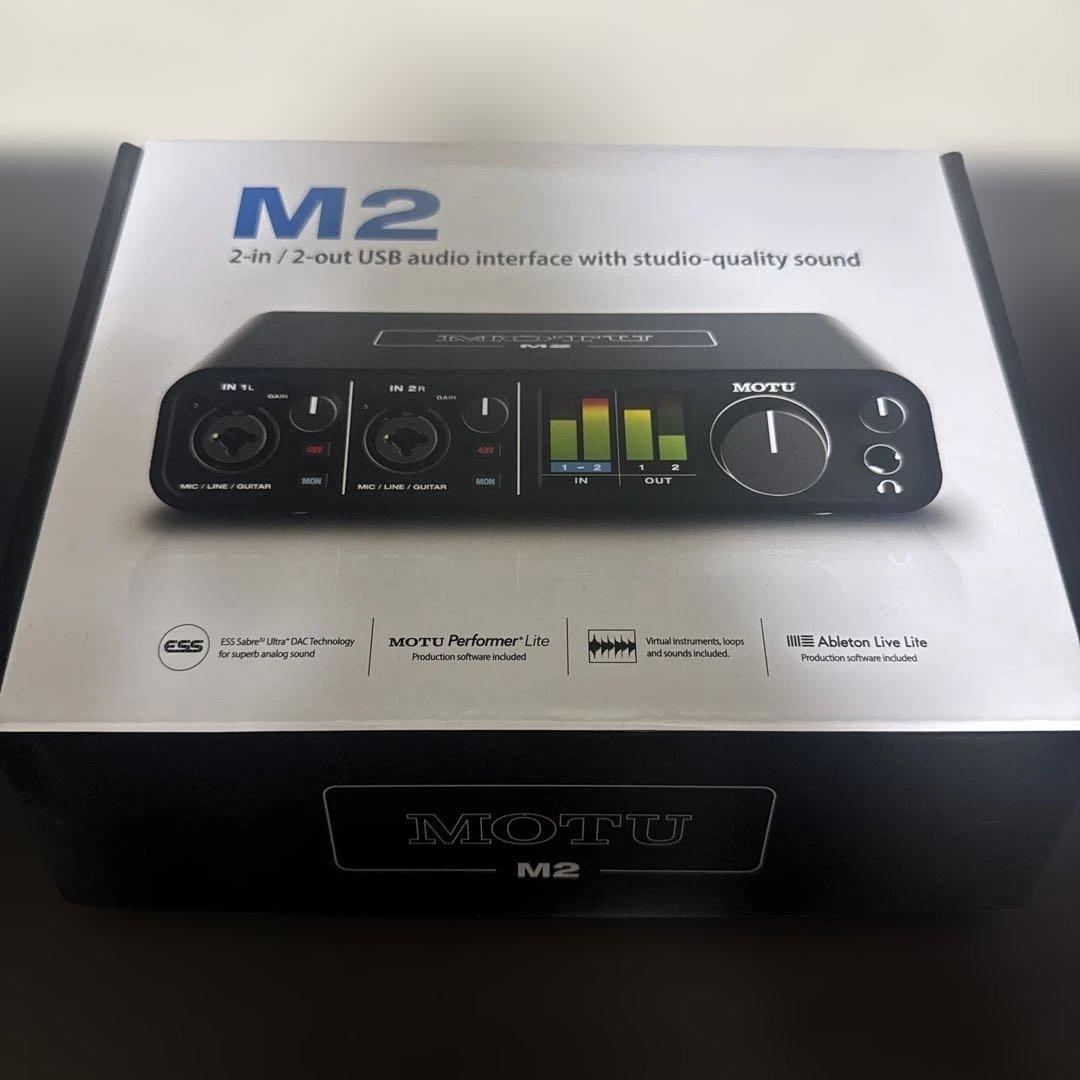 motu m2 オーディオインターフェイス