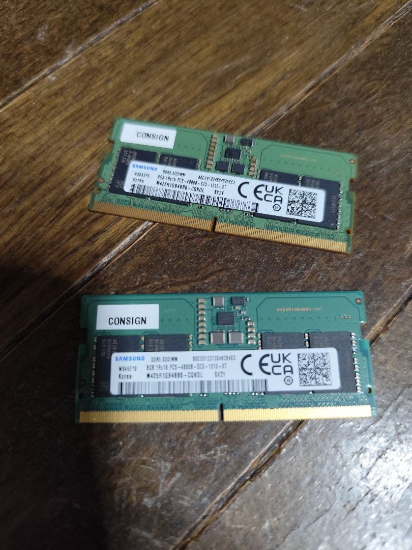 Samsung DDR5 8GB×2 メモリー 16GB ノート用