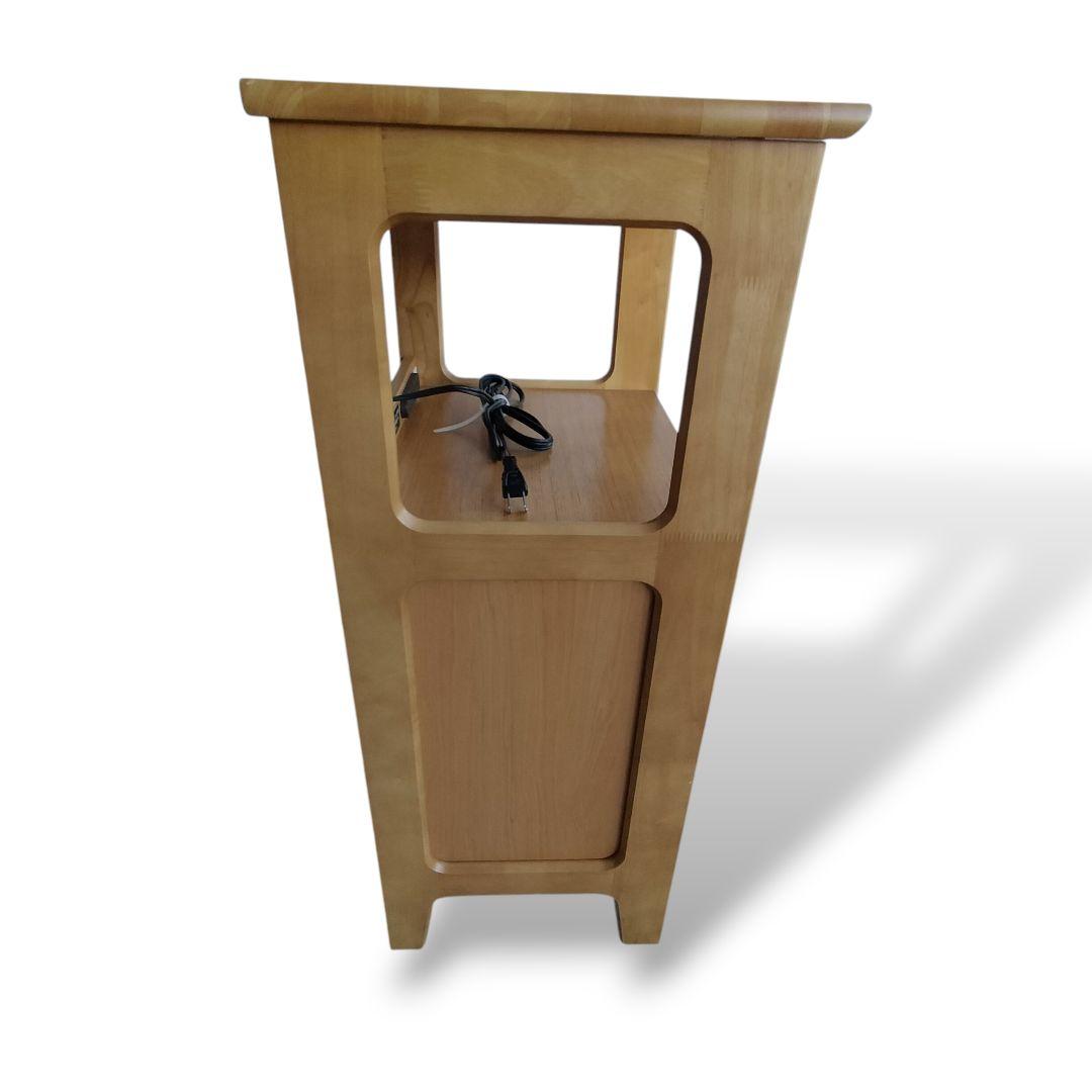 美品 カリモク Karimoku 電話台 FAX台 花台 キャビネット 引き出し