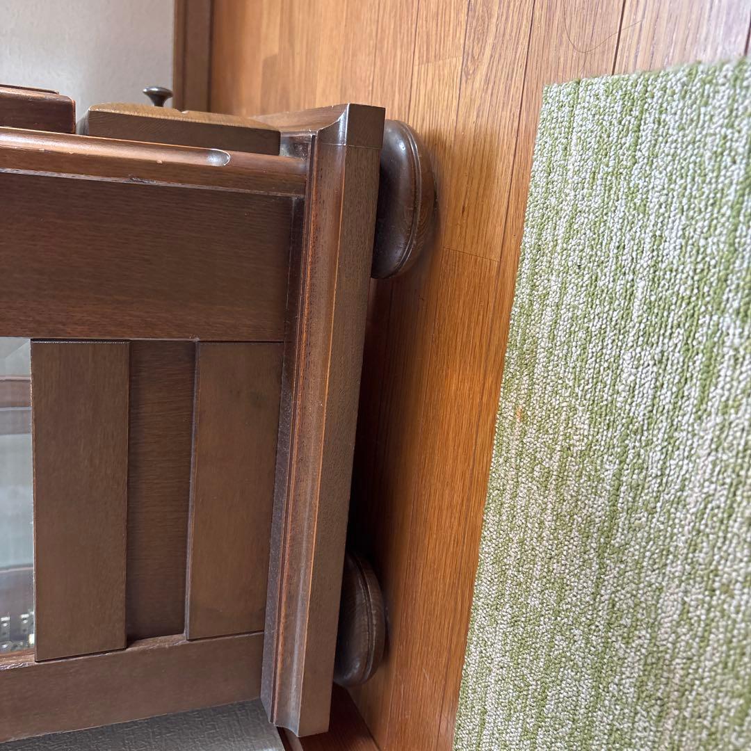 高級家具　passionブランド　縦型　カップポード　飾り棚照明付　背面鏡棚5