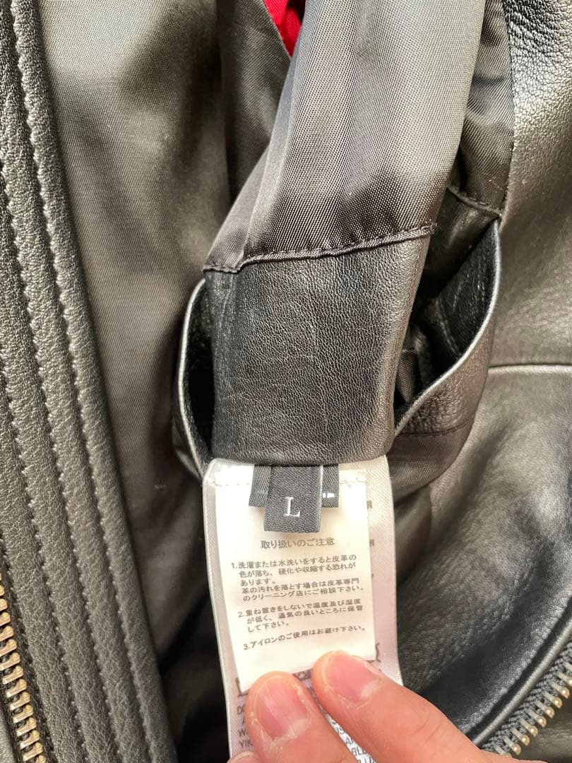 DIESEL 羊革ライダースジャケットL