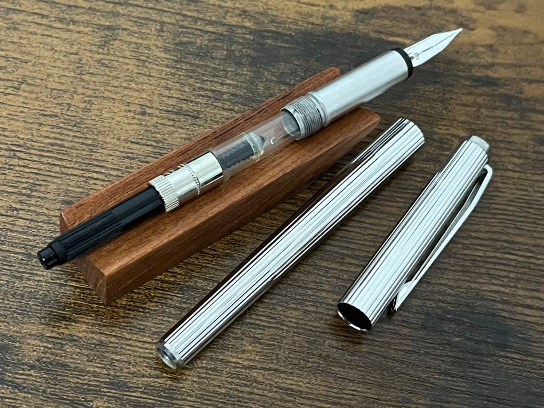 モンブラン ノブレス プラチナコート 万年筆 14K-585 F EF