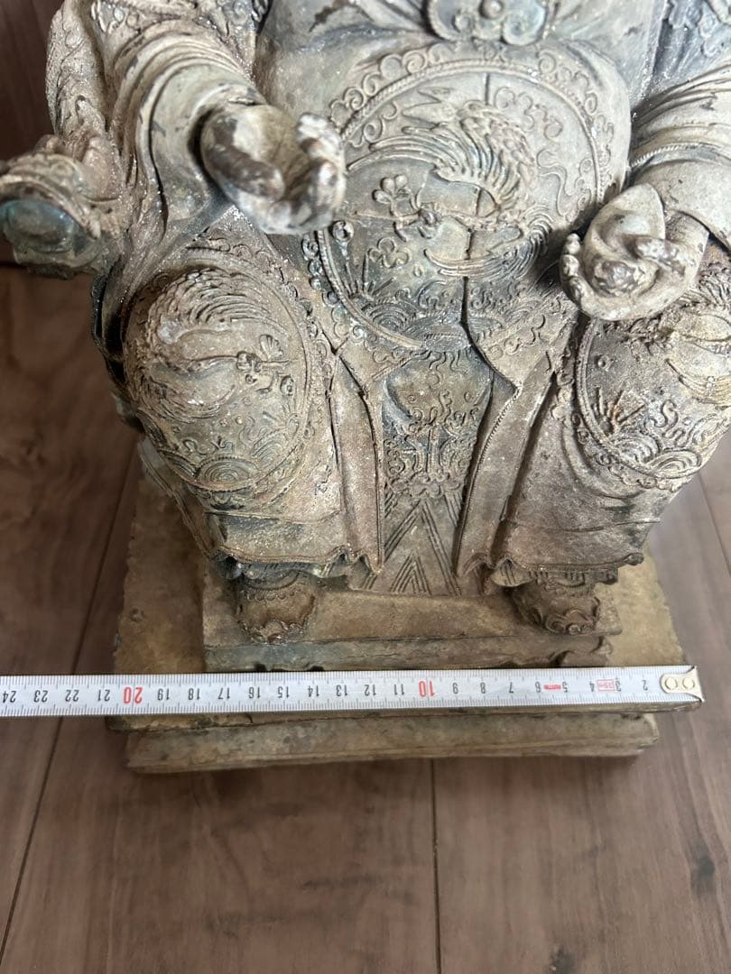 古董，財神像，（大）古銅製，清時代，重10千克