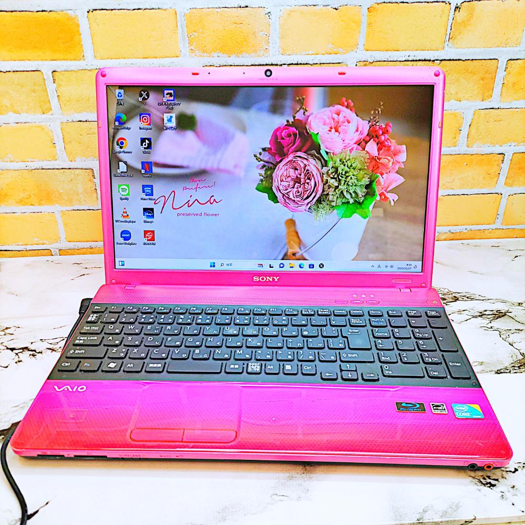 レアなピンク❤️ノートパソコン❣️Core-i5☘️爆速SSD✨メモリ8G