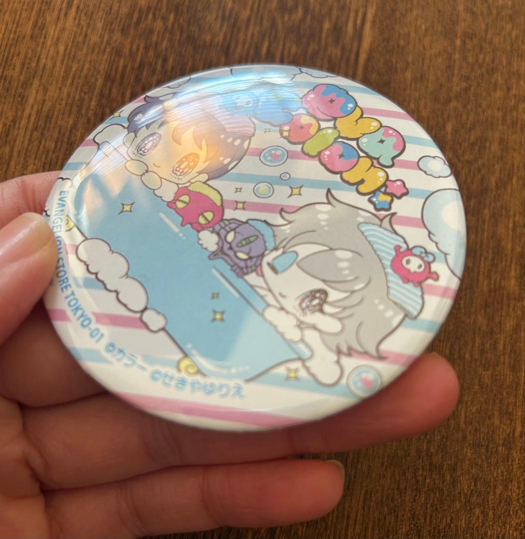 エヴァコロン せきやゆりえ 缶バッジ カヲル　シンジ　風呂
