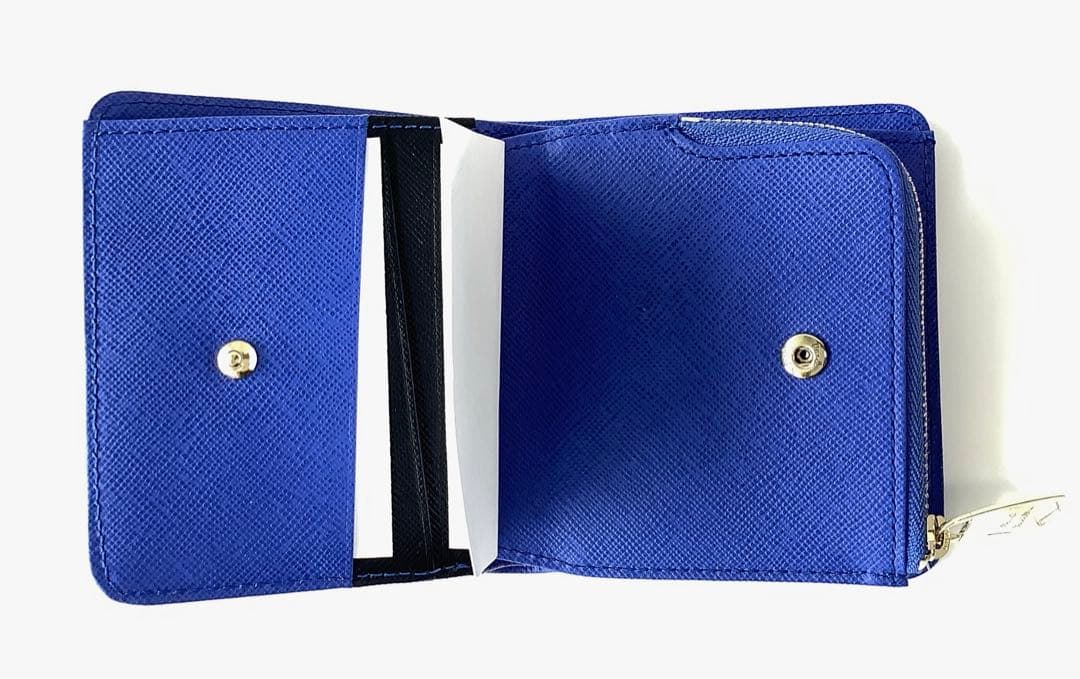 チャタロウ様★新品★ポールスミス★スミシーハートLファスナー２つ折り財布★ブルー