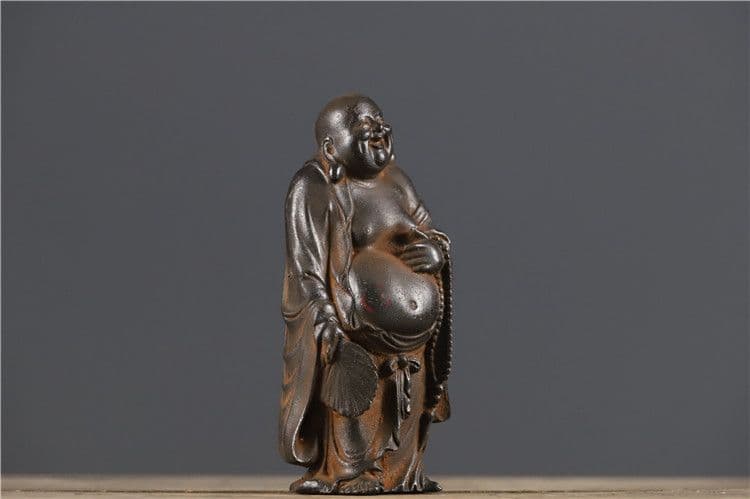 鉄器 鉄仏 大腹弥勒仏 仏像 鎮宅 辟邪 開運 風水 招財 工芸品 美術品 置物