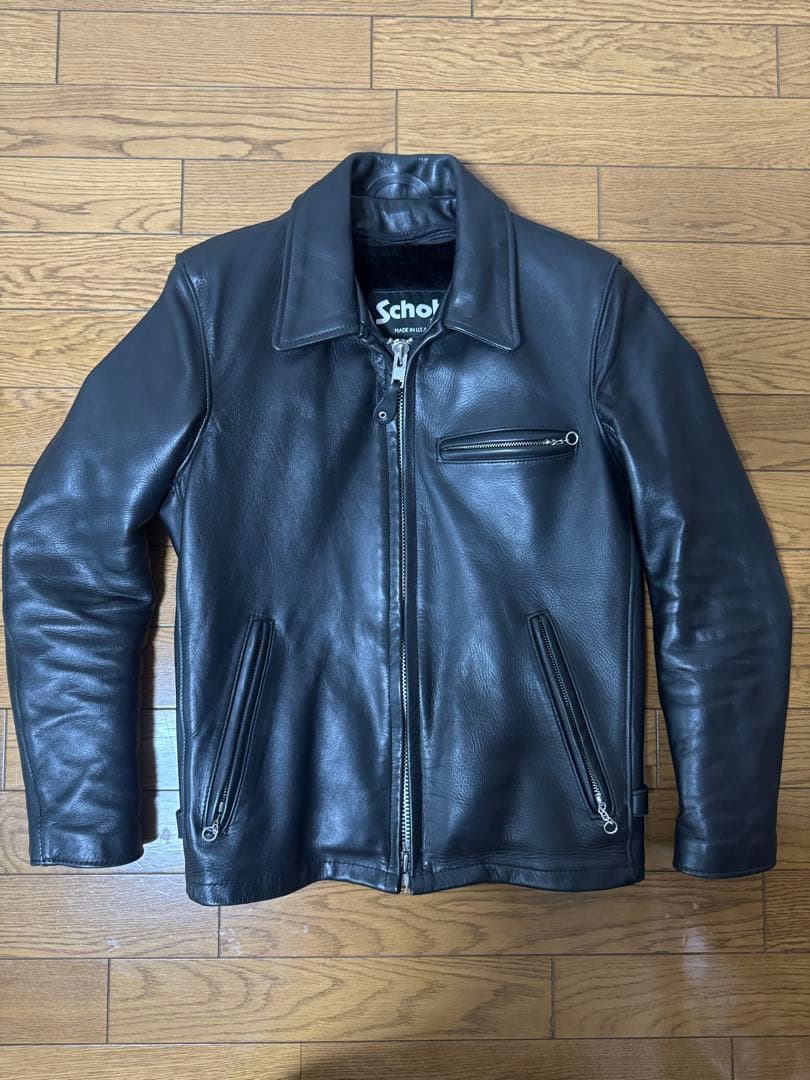 【最終値下げ】Schott 642 シングルライダース サイズ34 USA製