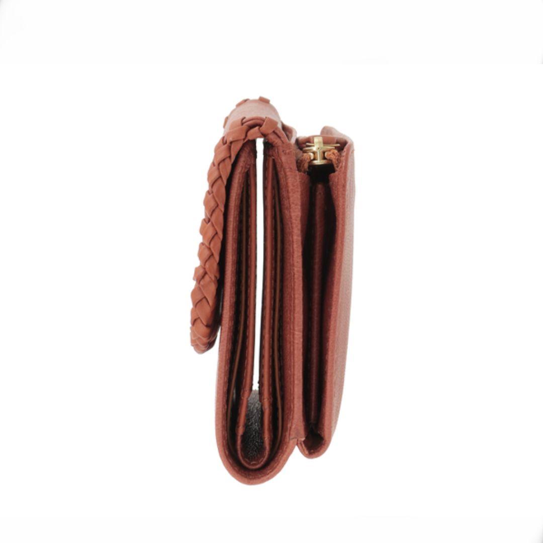 【美品】ゲンテン genten ウールシープソフト　二つ折り　財布 　44871