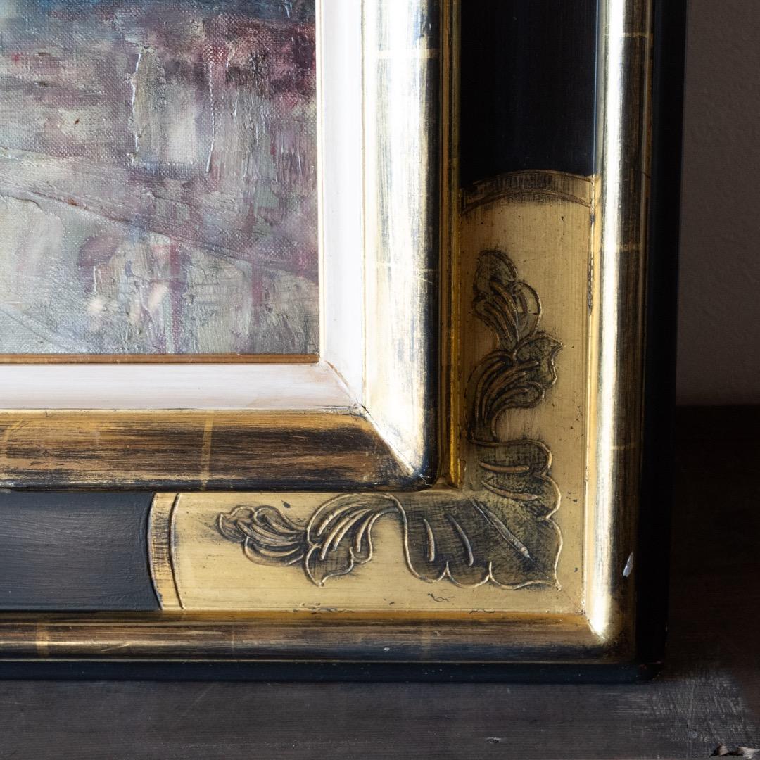 Michel Henry 油彩画 ミシェル・アンリ 油彩 花 F25 大作 絵画