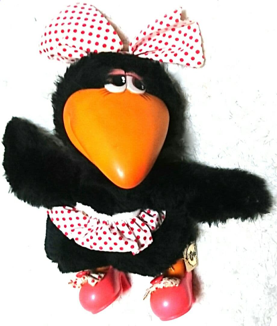 新品 レア セキグチ クロッポ カラス 烏 クタクタ 人形 ぬいぐるみ ラブラブ