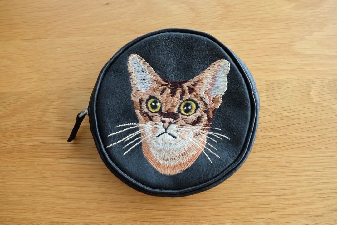 undercover 猫刺繍 レザーケース 新品未使用