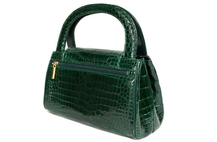 グリーン　ヴィンテージ　ハンドバッグ