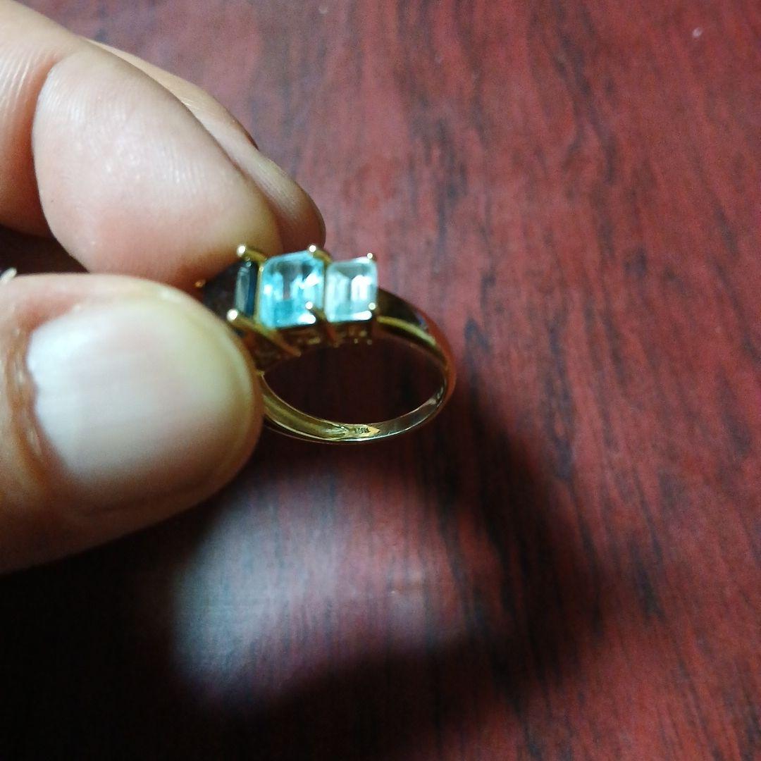 ブルートパーズ18金