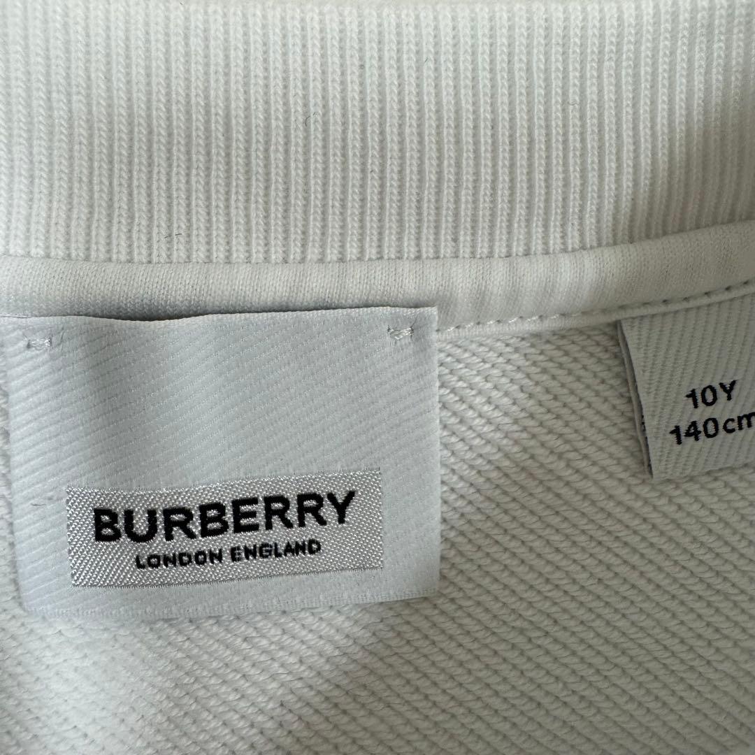 バーバリー　トーマスベア　スウェット　トレーナー　ロゴ付き ホワイト　140