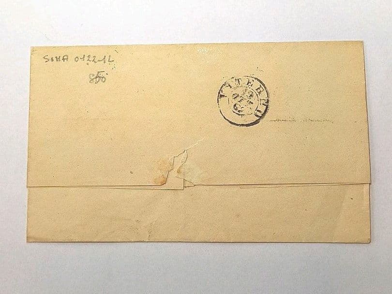 エンタイア 1867年 10セント 切手 イタリア　150年前 封筒