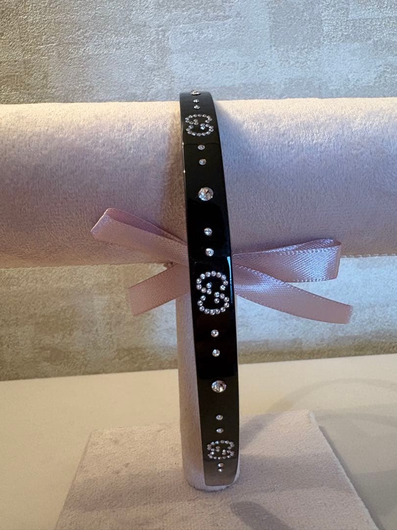 美品♡GUCCI GG クリスタルヘアバンド