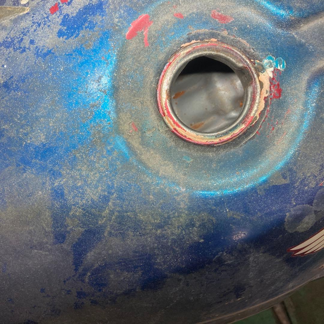 HONDA CBX400バイクタンク 青