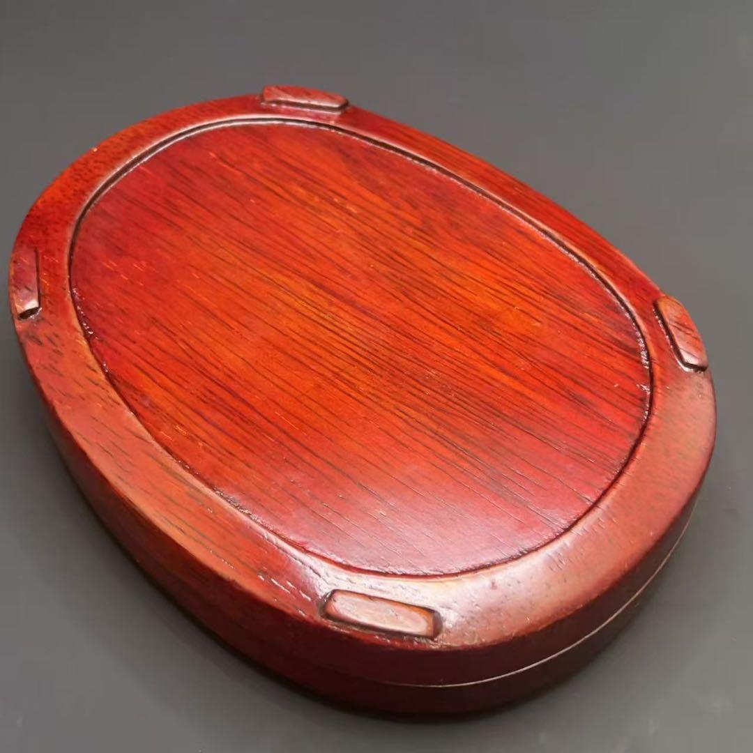 硯 すずり 木箱蓋付き 墨 書画 骨董