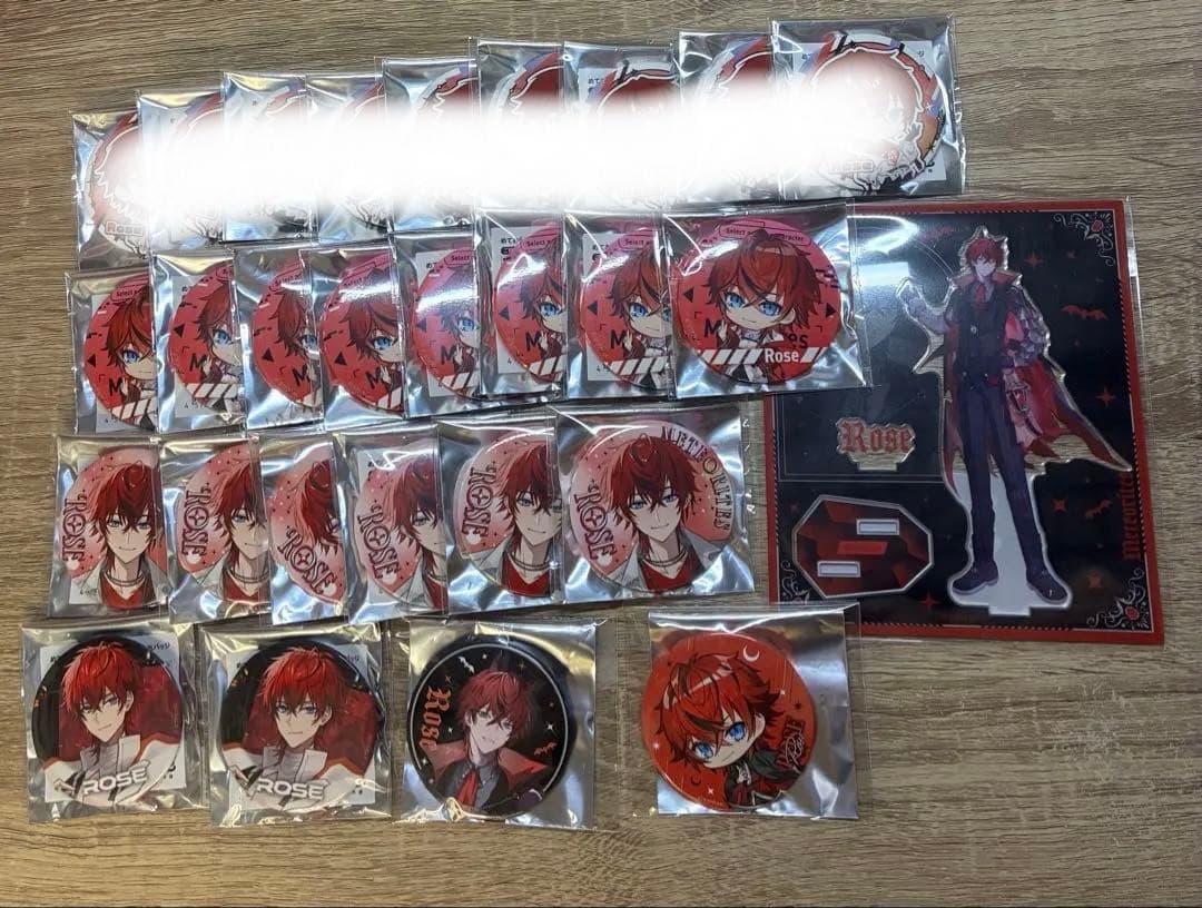 めておら ロゼ 缶バッジ アクリルスタンド セット