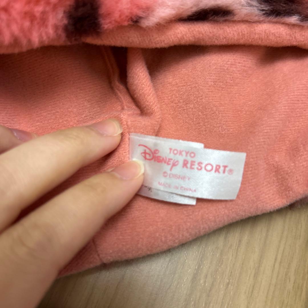 東京ディズニーリゾート ミッキー　ミニー耳帽子 ヒョウ柄 ファンキャップ　ピンク