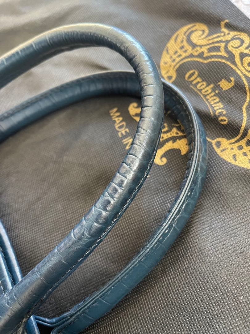 オロビアンコイタリア製 クロコ型押し ビジネスバッグ