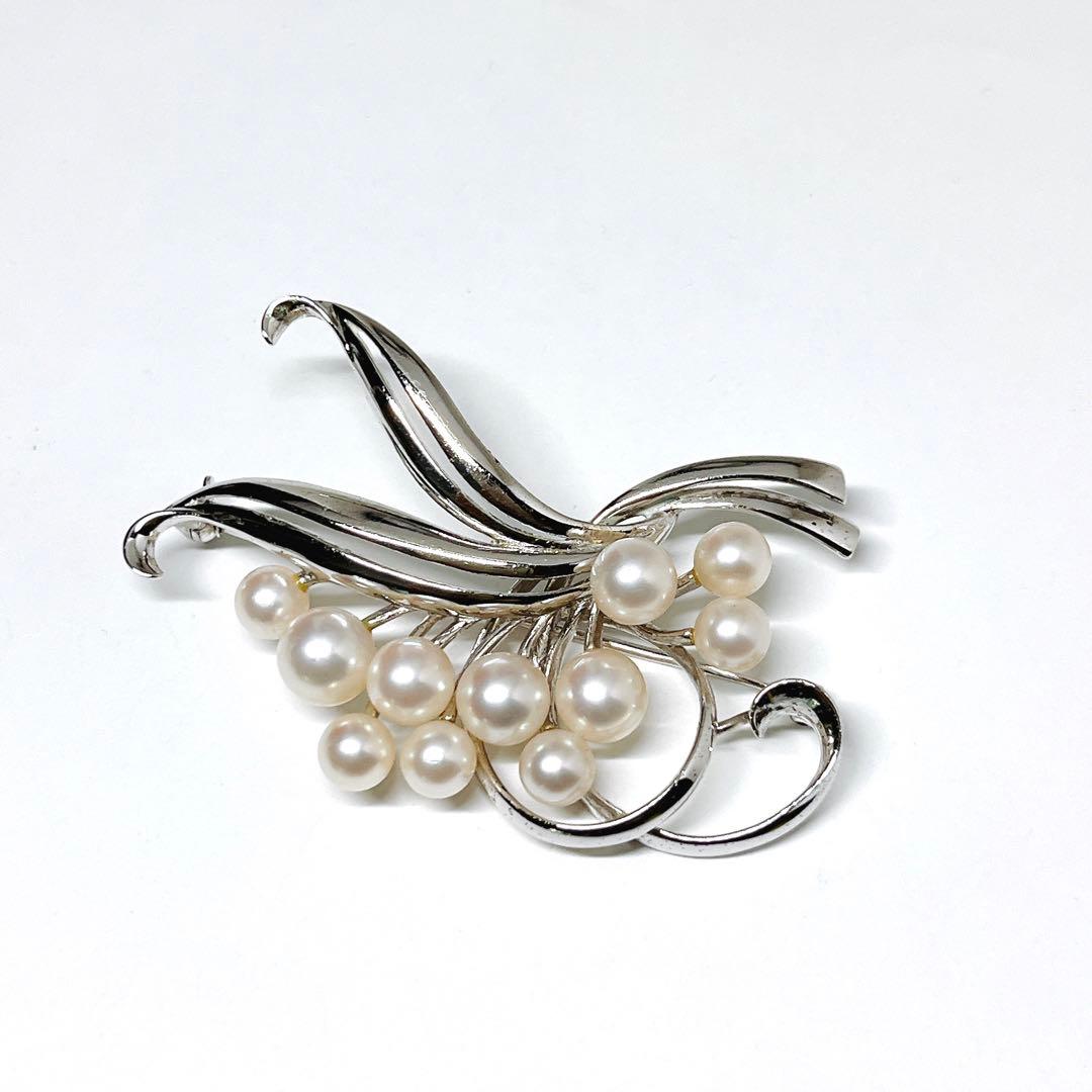 MIKIMOT ミキモト アコヤパール　ブローチ　フラワ　ブーケ　花　11球