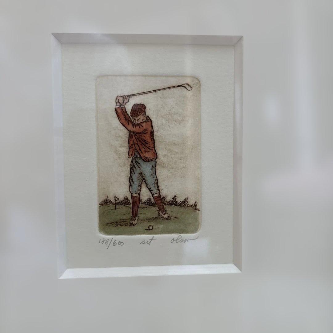 ゴルフ リトグラフ 4枚