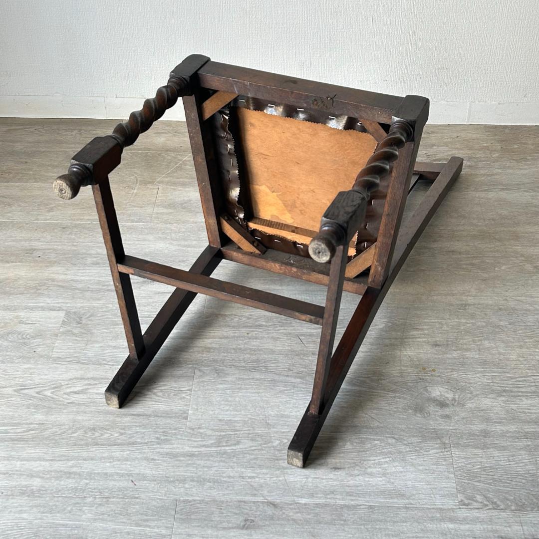 イギリス アンティーク 家具 ハイバック ダイニング チェア 椅子 420A4