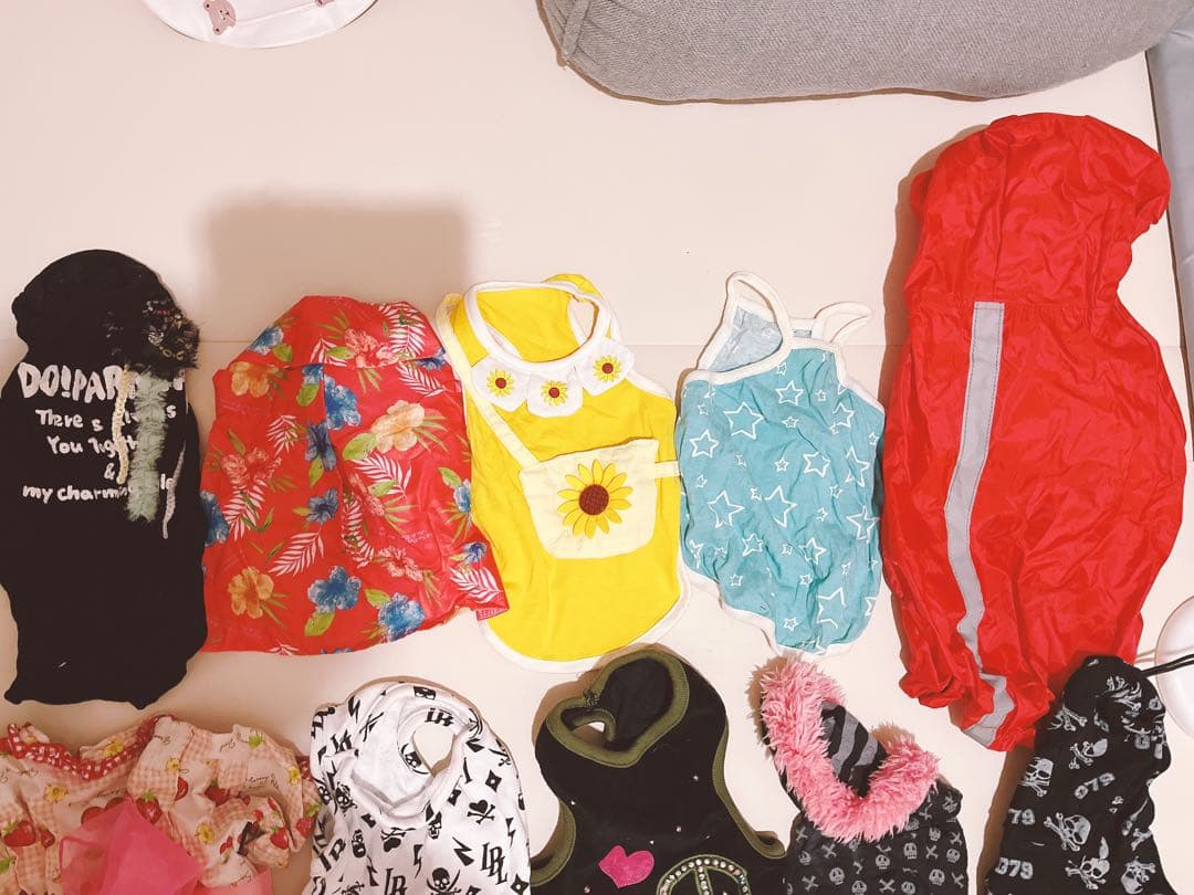 ペット 犬 猫 Mサイズ 服 まとめ売り　ペットパラダイス　スカル　犬服　14点