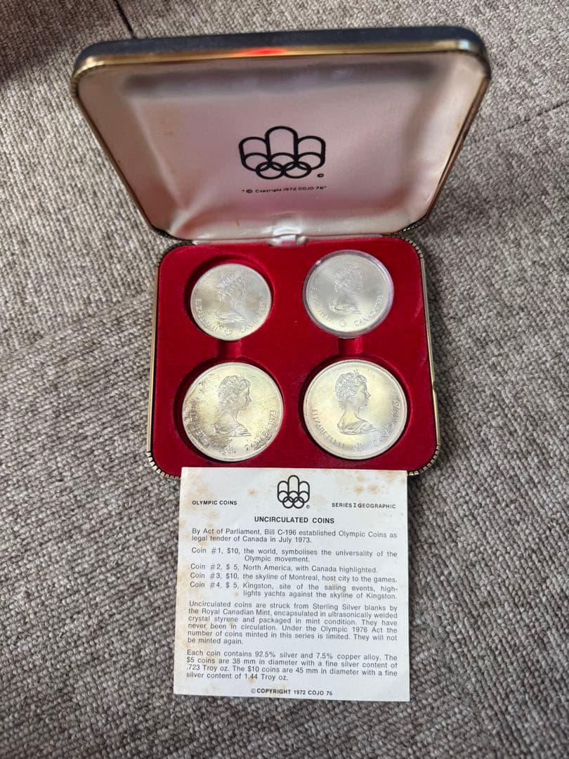 1976年 モントリオールオリンピック 記念銀貨セット