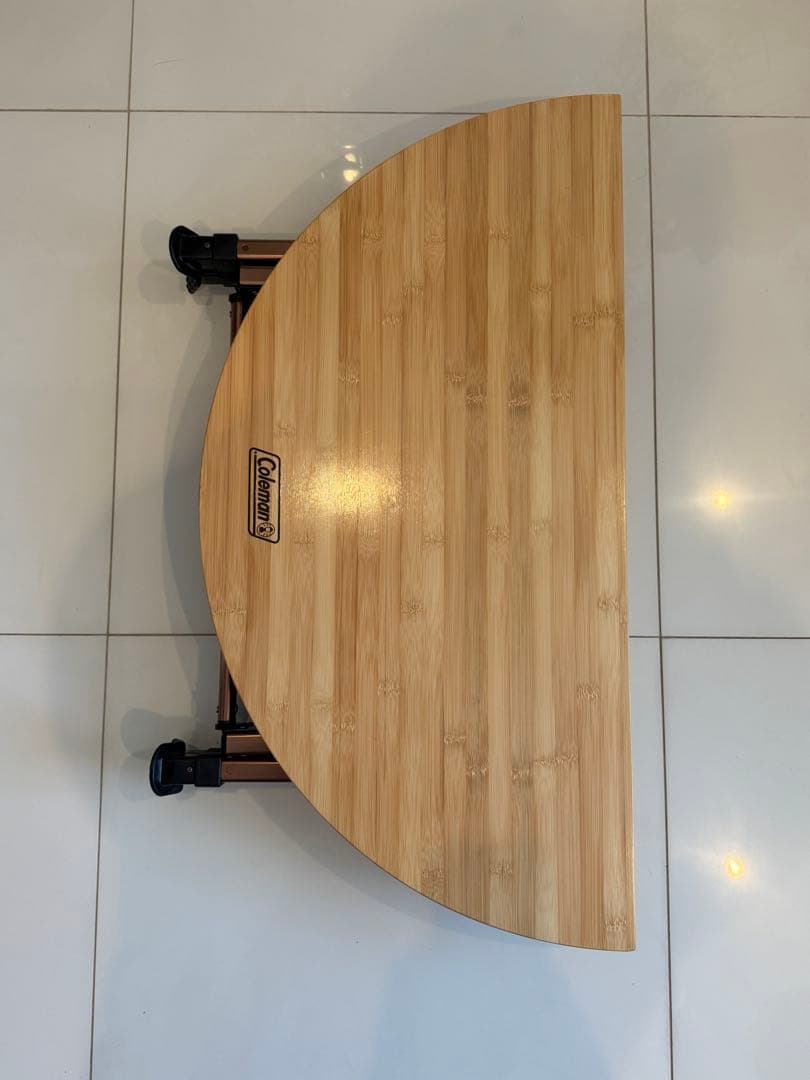 【使用少・廃盤】コールマン　コンフォートマスター　バンブーオーバルテーブル85