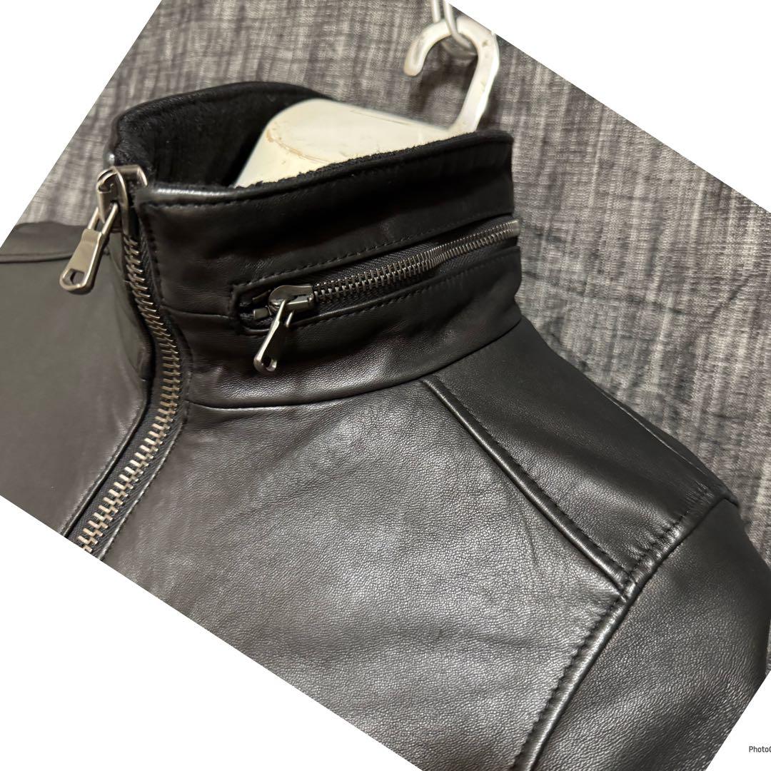 定価20万9000円 junhashimoto スペインラムレザー　ライダース