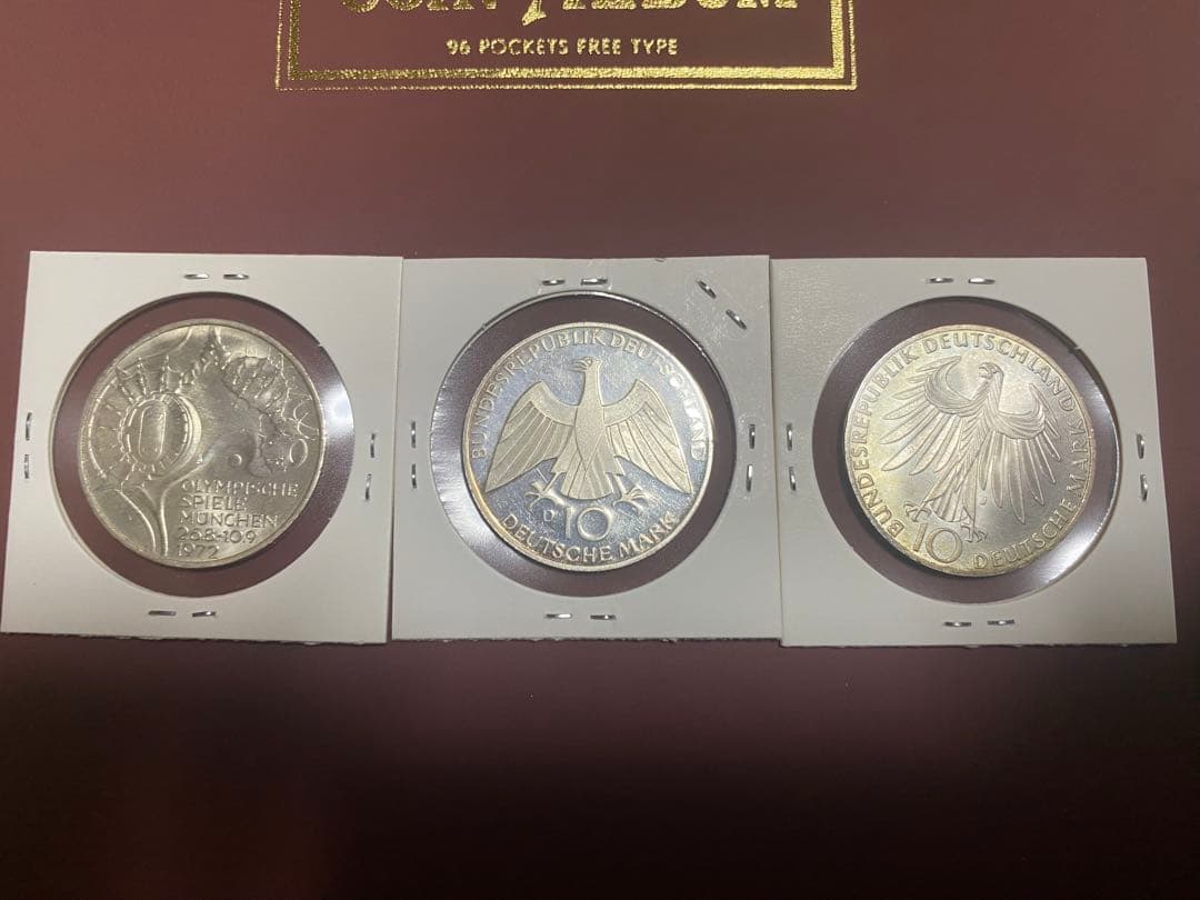 ドイツ 1972年 ミュンヘンオリンピック 10マルク 銀貨 3枚 No.2