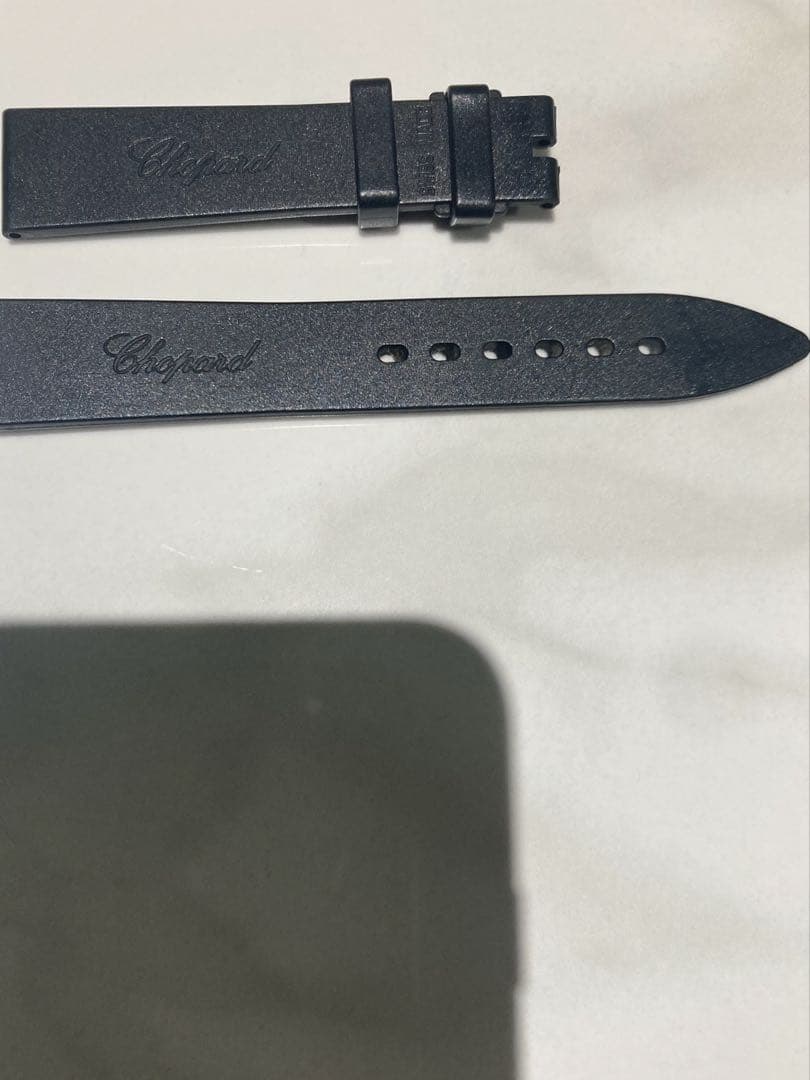 未使用　ショパール　メンズ腕時計ベルト　ラバー　ブラック