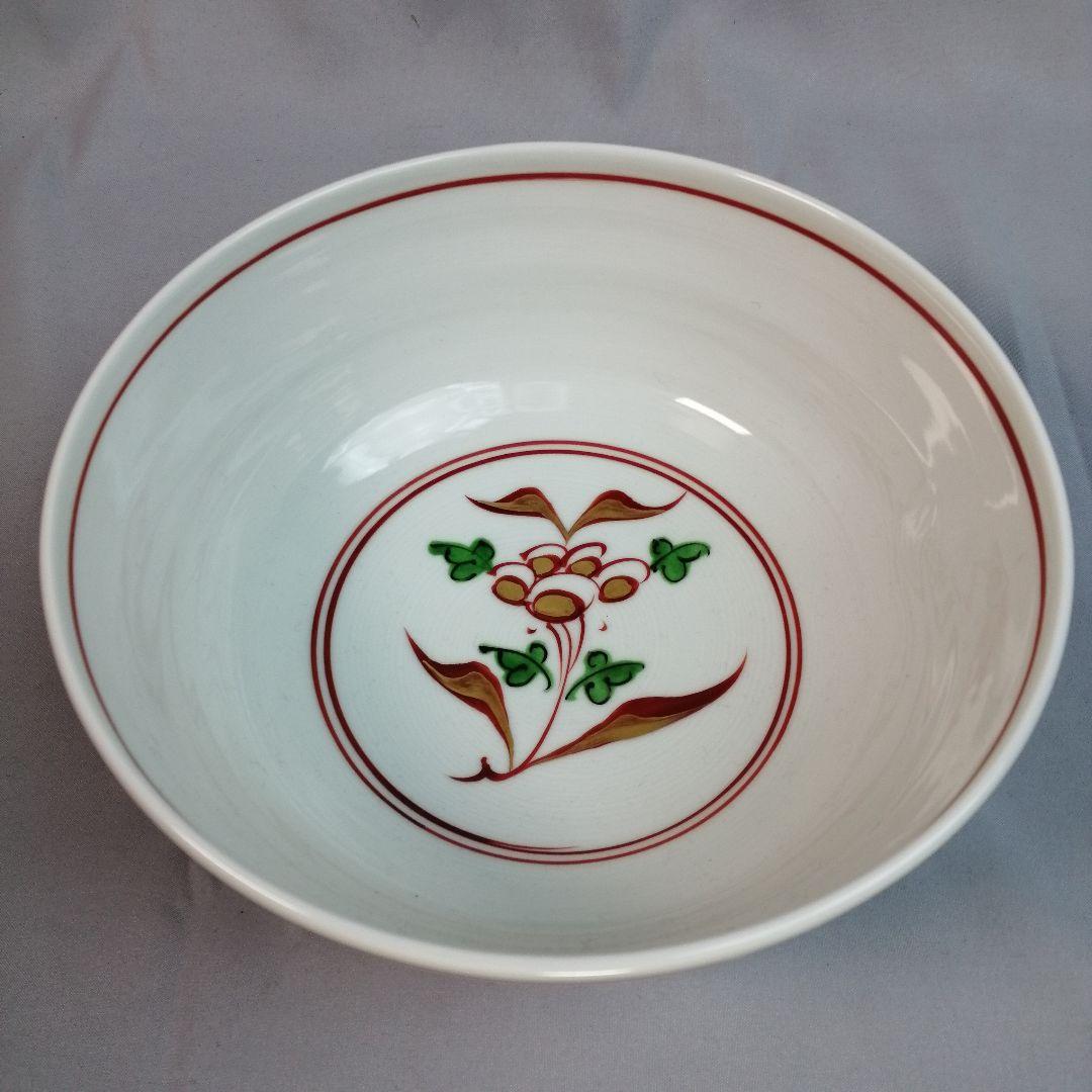 【茶道具】久世久宝造 赤絵菓子器　菓子器143